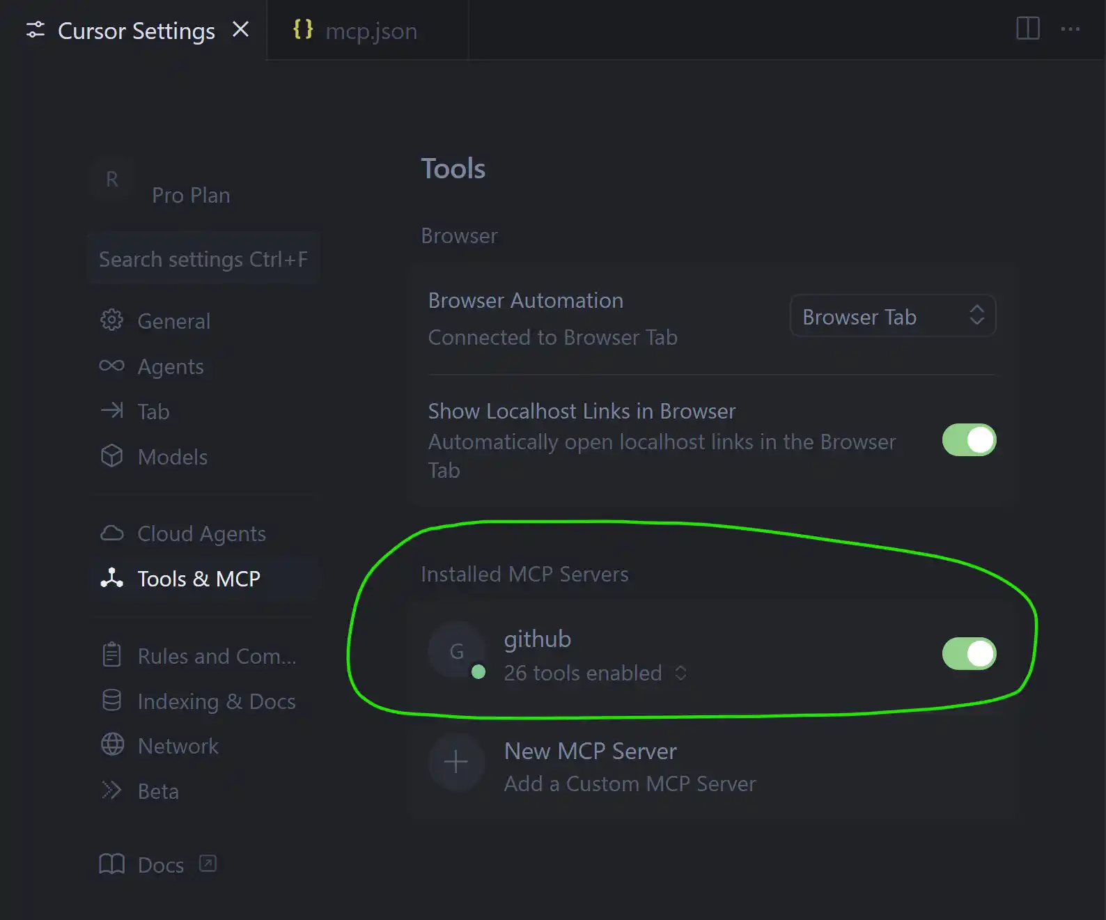 MCP GitHub Installation